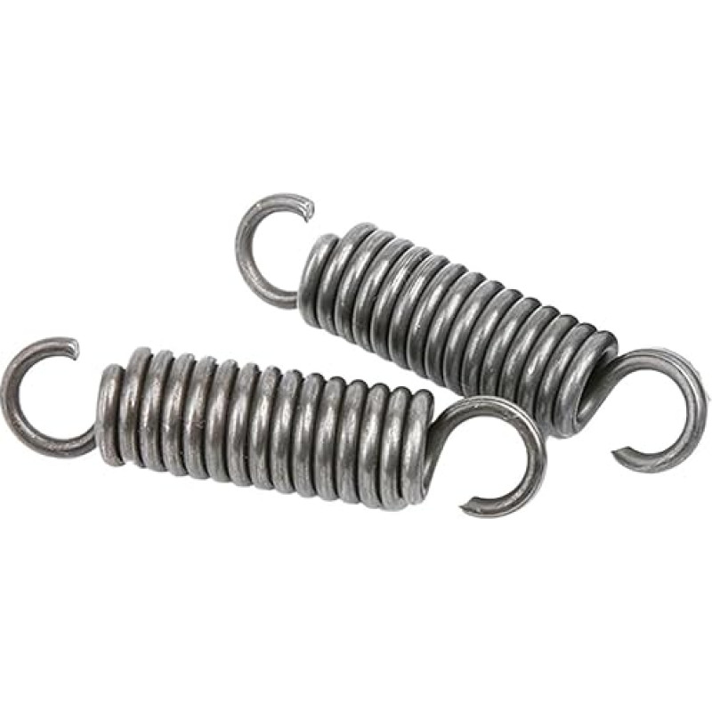 Zugfedern, Doppelhaken-Zugfeder, Federstahl, Drahtdurchmesser 3,5 mm, Außendurchmesser 20 mm, Länge 220-500 mm, 2 Stück(3.5 x 20 x 400 mm)
