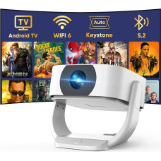 Integruotas programų projektorius, E-Focus/automatinės krypties korekcijos mini projektorius 4K 1080P, 