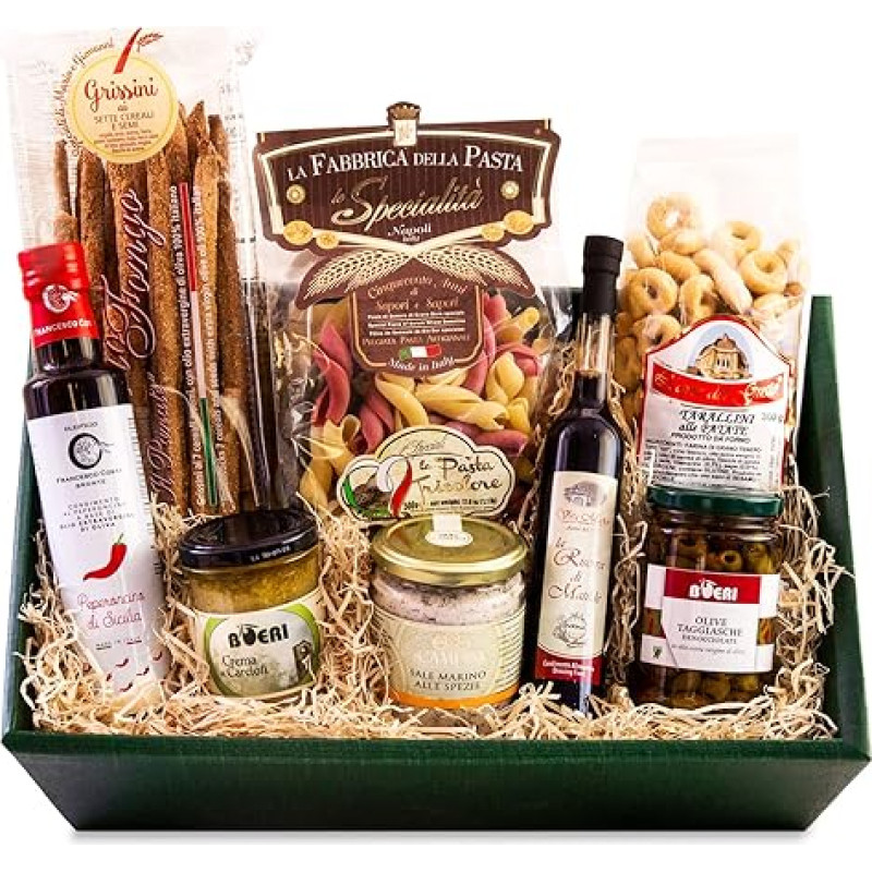 GUSTOSO VEGETARISCHE GUSTOSO Gift Basket with Selected Italian Delicacies Specialities Alcohol Free