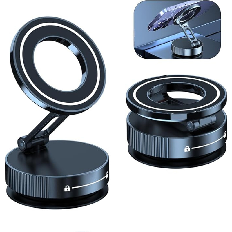 Thlevel Mobile Phone Holder Car Holder Metal Car Magnetic Mobile Phone Holder for Cars Rotatable Car Mobile Phone Holder
