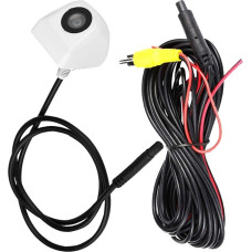 Automobilio galinio vaizdo atbulinės eigos kamera Automobilio CCD atbulinės eigos kamera Atsarginė parkavimo naktinio matymo atbulinės eigos kamera Vandeniui atsparus automobilio atbulinės eigos kameros numerio plokštelė (balta)