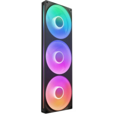 NZXT F420 RGB Core - 420 mm Single Frame Fan Unit with 3 x 140 mm RGB Fans - Speed and Lighting Control - High Static Pressure and Air Flow - Fluid Dynamic Bearings - Black