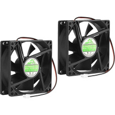 Security-01 2pack 80mm x 80mm x 25mm 8025 12V DC 0.20A rutulinių guolių bešepetėlinis aušinimo ventiliatorius 2pin AV-F8025MB CE