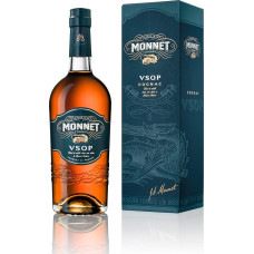 Monnet VSOP I Cognac aus Frankreich I Gold Meiningers International Spirits Awards I Mit Geschenkverpackung I Aromatisch fruchtiger Geschmack I 40% tūrio I 0,7 litro