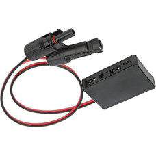 Besttoolifes Saulės baterijos USB C nuolatinės srovės sąsajos sistemos telefono įkrovimo įtampos stabilizatoriaus adapteris su tipu, skirtu maitinimo stoties akumuliatoriaus saulės generatoriui