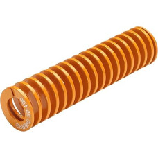 Metallfedern, Federn suspaudimo spyruoklė, 25 mm OD 12,5 mm ID 100 mm ilgio spiralinis štampavimo lengvos apkrovos suspaudimo liejimo formos spyruoklė, skirta mechaninei įrangai, 3D spausdintuvų priedams, geltonos spalvos 1 vnt.