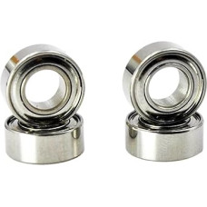 Hibridinis keraminis guolis S623ZZ Nerūdijančio plieno 623 ZZ 3 x 10 x 4 mm Spiningo žvejybos ritės Vidinė anga 3 mm Miniatiūriniai rutuliniai guoliai (2 vnt.)