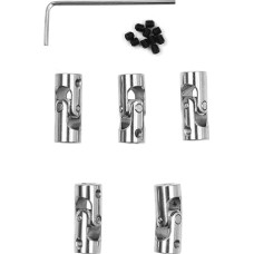 DollaTek 5 vnt. 4 x 3 mm universalioji veleno jungtis, metalinė veleno jungtis, variklio jungtis, 