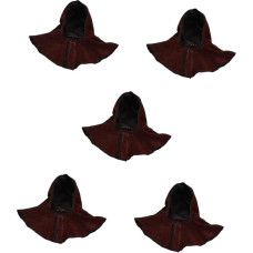 OSALADI 5st Umhang Schweißermütze Einstellbar Kappen Wickeln Linse Für Schweißhelm Motorhaube Schweißen Nacken Schweißkappe Abdeckung Schweißhandschuhe Rindsspaltleder Wildleder Brown