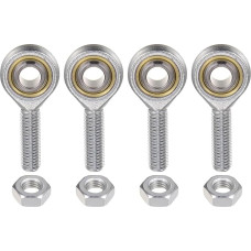 4 Stücke SA8TK/SA10TK Männlichen Stangenkopf Lager M8x1.25 M10x1.5 Rechtsgewinde Selbstschmierende Gelenkstangenenden(SA10TK)