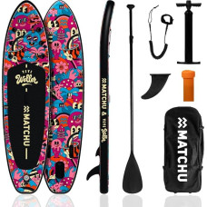 Matchu - Inflatable Sup Board - Paddle Board - Limited Edition - Certificate - Complete Set - 320 x 81 x 15 cm - 150 kg Load Capacity - Art Collection