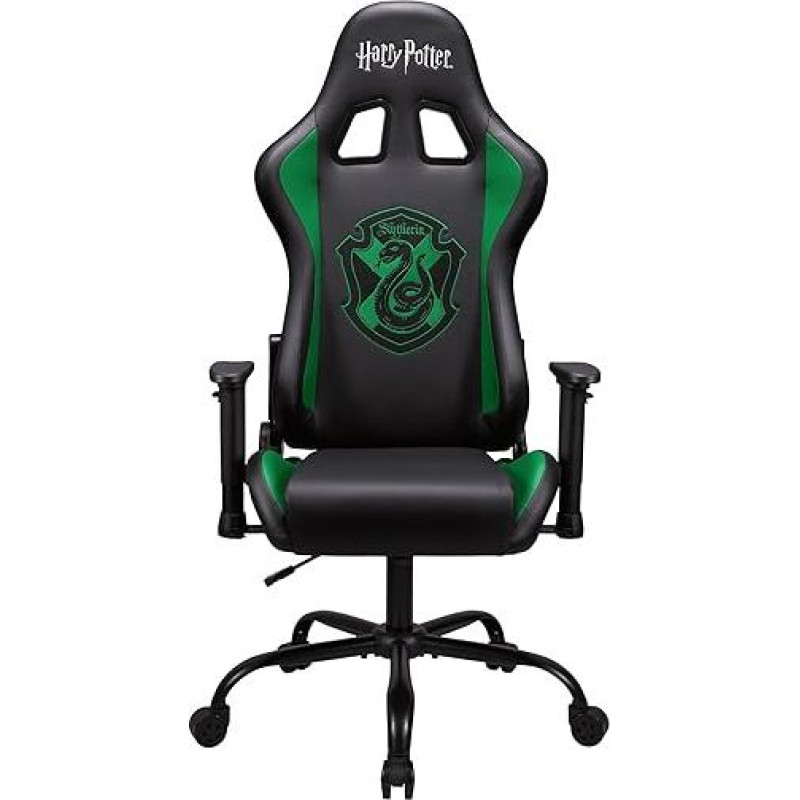 SUBSONIC Harry Potter - Ergonomischer Gaming-Stuhl Verstellbare Rückenlehne und Armlehnen - Adult Gaming Chair Slytherinhaus offizielle Lizenz