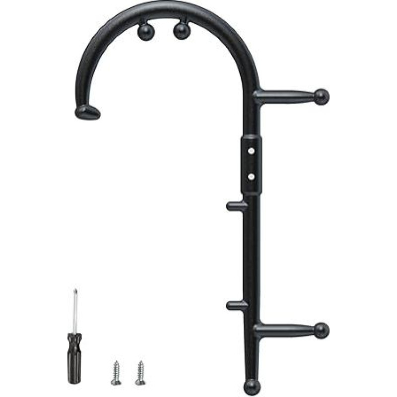 BVN Trigger Point Pusher Nuimamas masažo įrankis: Masažo lazdelė, nugaros masažuoklis, masažo fėja, kaklo pečių masažas, masažo strypas, masažo kablys, juoda