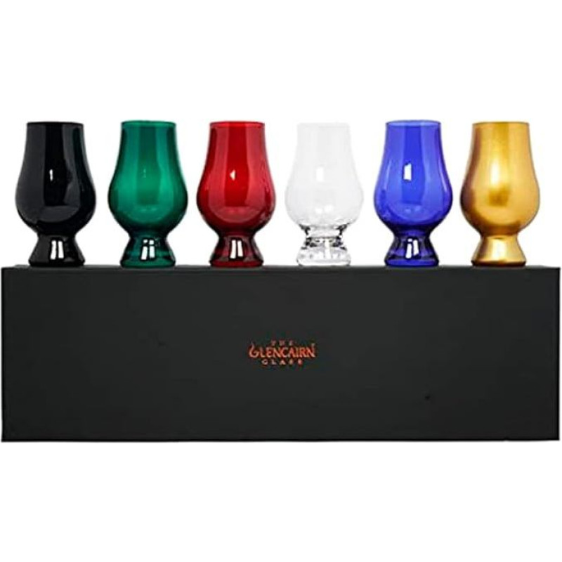 Glencairn Coloured Whisky Glass - Blind Tasting Set of 6 Glasses
