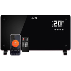 DONYER POWER 2000 W konvektorinis šildytuvas, itin plonas sieninis arba laisvai pastatomas, 24 val. laikmačio nuotolinio valdymo pultas su 