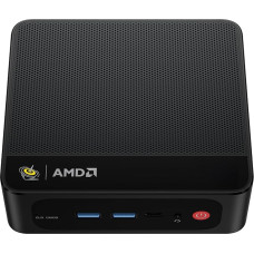 Beelink EQR6 Mini PC with AMD Ryzen 5 6600H (6C/12T up to 4.5GHz), 16GB DDR5 So-DIMM + 500GB SSD M.2 PCIe 4.0x4, Dual 1000Mbps, WiFi 6, BT 5.2, Dual HDMI