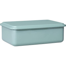 Riess, 0416-126 Dėžutė su dangčiu 23 x 15 x 5 cm Emalio dizainas SERVE + STORE Sage Green Svoris 0,56 kg LH 23,4 x 15,7 x 5 cm