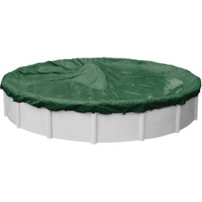 Pool Mate 3721-4-PM Round Above-Ground Swimming Pool Winter Cover, 21', Forest Green