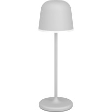 EGLO Mannera LED Outdoor Table Lamp, Bedside Lamp, Touch Dimmable, Outdoor Table Lamp Made of Metal in Grey and Plastic White, Lamp Bedroom Warm White, IP54
