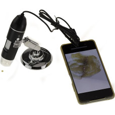 KALEA-INFORMATIQUE Digital Microscope for PC Mac or Smartphone 1x to 1600x Magnification with Lighting and Photo and Video Recording