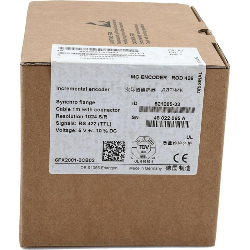 6FX2001-2CB02, pristatymas dėžutėje, 6FX20012CB02, beschleunigt und versiegelt in Box