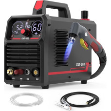 YESWELDER 60 Amp Plazminis pjaustytuvas Non-RF nekontaktinis bandomasis lankas Didelis LED skaitmeninis ekranas Max. Pjovimo storis 20 mm Švaraus pjovimo storis 13 mm 230 V plazminio pjovimo staklės