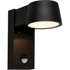 TELEFUNKEN - LED lauko sieninis šviestuvas su judesio jutikliu, sutemų jutikliu, apsauga nuo purslų, lauko šviestuvas, sieninis šviestuvas, LED prožektorius, lauko apšvietimas, lauko šviesa, 16,5 x 9,5 x 15,5 cm, juodas