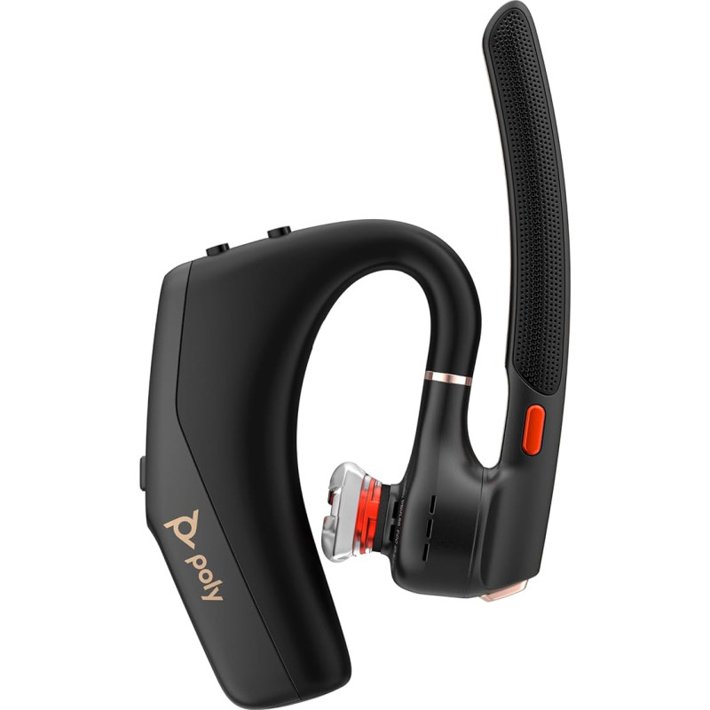 Poly Voyager Legend 50-M UC Bluetooth Headset - NoiseBlockAI, WindSmart, Smart Sensor, 10 Hours Battery Life, Noise Cancellation, Charging Case, Black