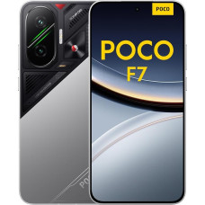 Poco F7 Smartphone, 12+512GB, Silver, Flagship Snapdragon® 8s Gen 4, 6500mAh Battery, 50MP Sony Camera with OIS, 6.83 Inch 1.5K 120Hz AMOLED Display (No Power Adapter Included)
