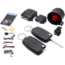 MASO automobilio centrinis užraktas Universalus nuotolinis centrinis automobilio užraktas su smūgio jutikliu + Contorl Box + 2 nuotolinio valdymo pulteliai, skirti centriniam automobilio užrakinimui