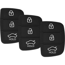 Pakuotė 3 3 mygtukų automobilio raktų klaviatūra, suderinama su Hyundai i40 i30 i30 i20 i10 ix20 ix20 ix30 ix35 ix45 ix55 Tucson Santa Fe Elantra Accent Solaris Velostar automobilio raktų korpuso nuotolinio valdymo pulteliu
