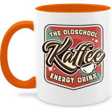 Mug 325 ml - Statement - Coffee - The Old School Energy Drink - 325 ml - Orange - Coffee Cup Coffee Cups Sayings Statements Statement Mug Happy New Year with