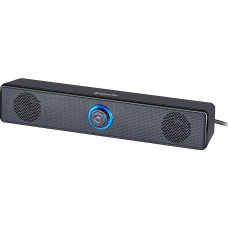 Defender® Z2 PC Speaker - 2.0 Soundbar for PC, Laptop & Monitor - 6W Stereo Speaker with LED Volume Control, 3.5 mm AUX, USB Power Supply - Plug & Play Computer Speaker