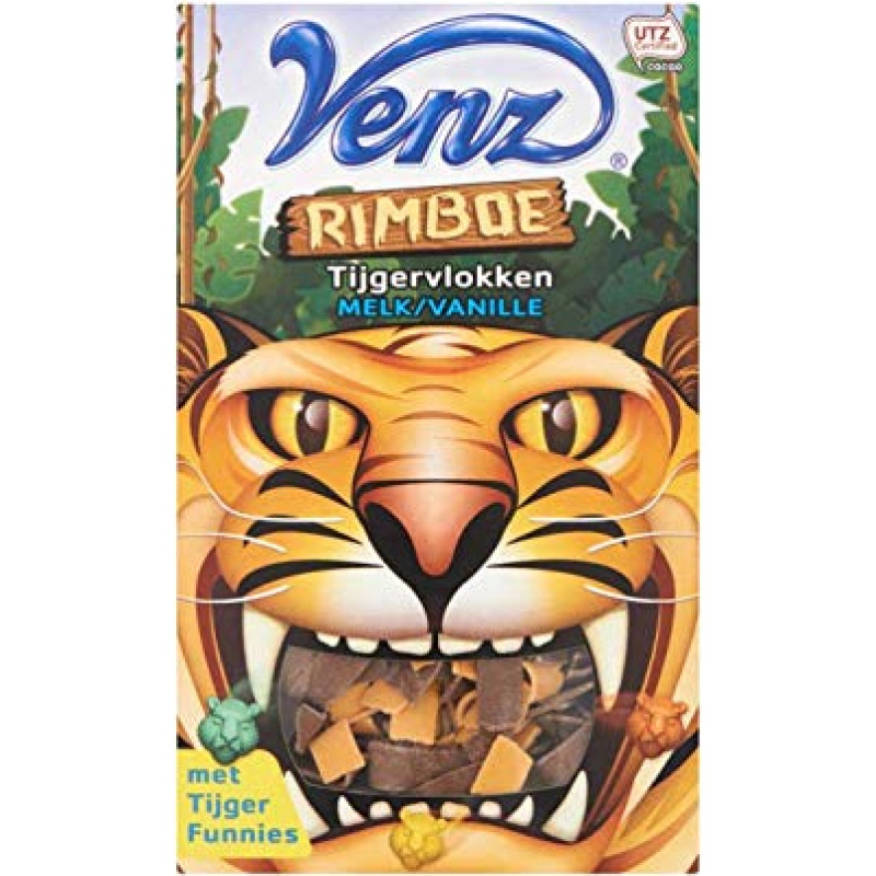Venz Rimboe Tijgervlokken Chocolate Flakes 200 g