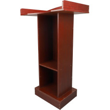 Sorandy Podium Stand, Moderne Klassenzimmer -Lecterns & Podiums mit Lagerregal, Professionelles Präsentationspodium für Klassenzimmer, Hochzeit, Kirche, Sprache, Konzert