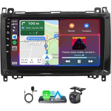 LICHENGTAI Android 13 Car Radio 2 DIN for Mercedes Benz B Class W245 A-Class W169 V-Class W639 Vito Viano W906 Sprinter, 9 Inch Touchscreen Car Radio with Carplay Android Car, 2+32G