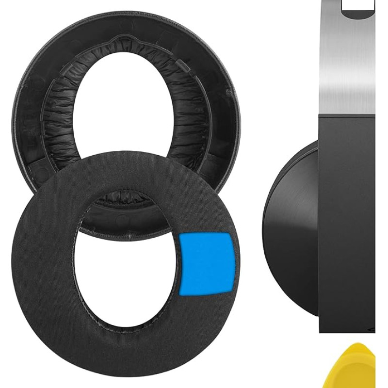 Geekria Replacement Ear Pads for Sony PlayStation Platinum Wireless Headset PS4 Platinum Wireless (CECHYA-0090) Headphones Ear Pads Earpads Headset Ear Cups Repair (Black)