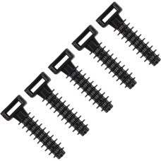 TERF® 100 Stück schwarze Kabelbinder Mauerwerk Schraubbefestigung für bis zu 9 mm Kabelbinder Breite Premium Nylon Mauerwerk Schraubbefestigung für Kabelbinderbefestigungen Home Office Werkstatt Lager