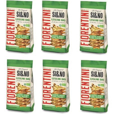 Fiorentini SI&NO Mini Gallette with Legumi Organic Mini Corn Cake with Legumes 80 g Pack of 6