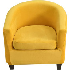 CHNSHOME Tullsta Armchair Cover Set of 2 Stretch Club Chair Covers 1 Seater Bar Chair Cover Cocktail Chair Cover Ginger