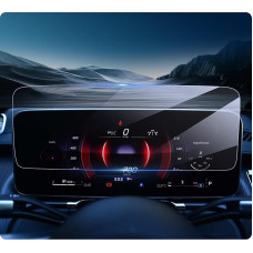 LUWU Compatible with Mercedes-Benz S-Class W223 2021-2025 Instrument Screen Protector 12.3 Inch Digital Cockpit Protective Film 9H Hardness Tempered Glass Screen Protector Mercedes S Class Accessories