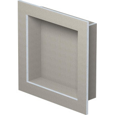 LUX ELEMENTS Sieninė dušo niša paruošta plytelėms 40,6 x 40,6 cm I Surenkama dušo niša iš kietų putų I Erdvę taupanti laikymo galimybė duše ir vonios kambaryje