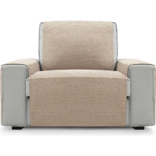 FAVERTI® Fotelio užvalkalas 1 sėdimam arba 55 cm foteliui | PEGO Modelis | Smėlio spalvos | Šenilas ypač minkštas, aukštos kokybės kėdės apsauga, perdirbtas