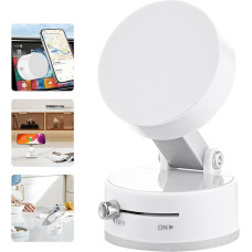 SOLUAME Magnetinis siurbimo telefono laikiklis, lengvai naudojamas ir nešiojamas sulankstomas reguliuojamas vakuuminis magnetinis telefono laikiklis automobiliui, voniai, sporto salei ir virtuvei, naudojamas įvairiose scenose