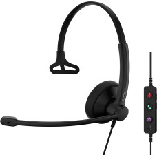 EPOS Impact 100 MS mono USB-C+A ausinės su mikrofonu, sertifikuotos 