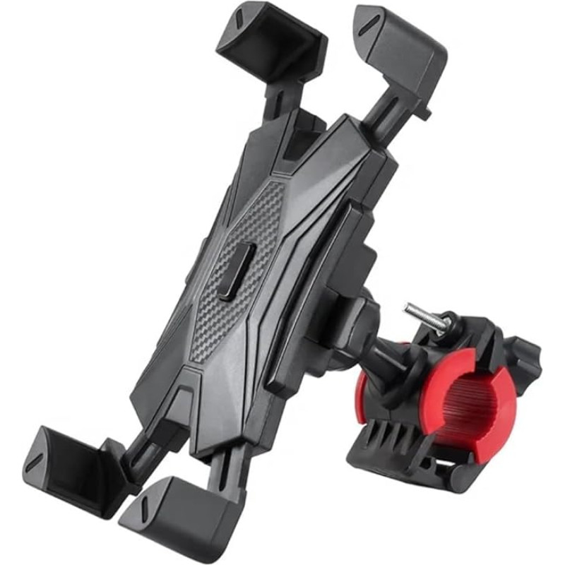 Orco Bike Phone Holder Motorcycle Phone Holder 360 Degree Rotatable Motorcycle Bicycle Handlebar Clamp for iPhone 14 Pro Max Plus, 13 12 11 Pro Max Mini, Xs Max, XR X, SE, 3.5-6.5 inch Smartphone