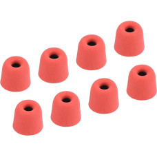 sourcing map Ersatz-Ohrstöpsel aus Schaumstoff, Kopfhörer Ohrpolster, 3–4 mm, mittlere Größe, Rot, 8 Stück