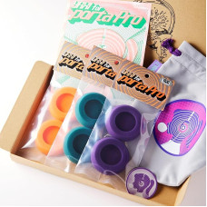 YAXI Ohrpolster für Koss PortaPro, 3 Paar + Tasche (Orange + Grün + Violett) + Tasche