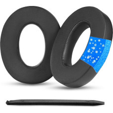YunYiYi HD620S aušinimo gelio ausų pagalvėlės, suderinamos su Sennheiser HD620S HD620 ausinėmis Pakaitinės ausų pagalvėlės su ledo šilko audiniu, ypač storos (juoda CG)