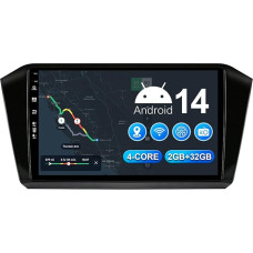 MISONDA Android 14 Double DIN automobilinis radijas, tinkamas VW Passat B8 2015-2019 Camera Canbus Free [2G + 32G] Palaiko vairo valdymą RDS 4G WiFi DAB BT5.0